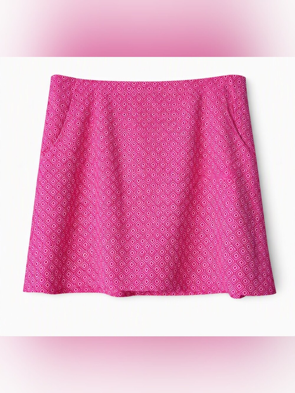 NWOT Lady Hagen Pink Geometric Skort Size 16